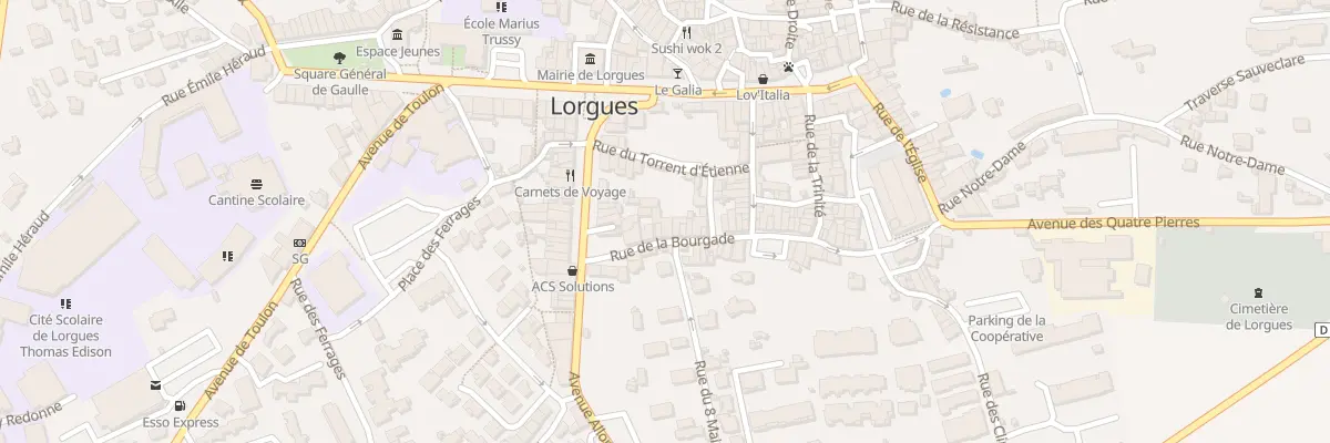 Plan du 7 Rue de la Bourgade à Lorgues
