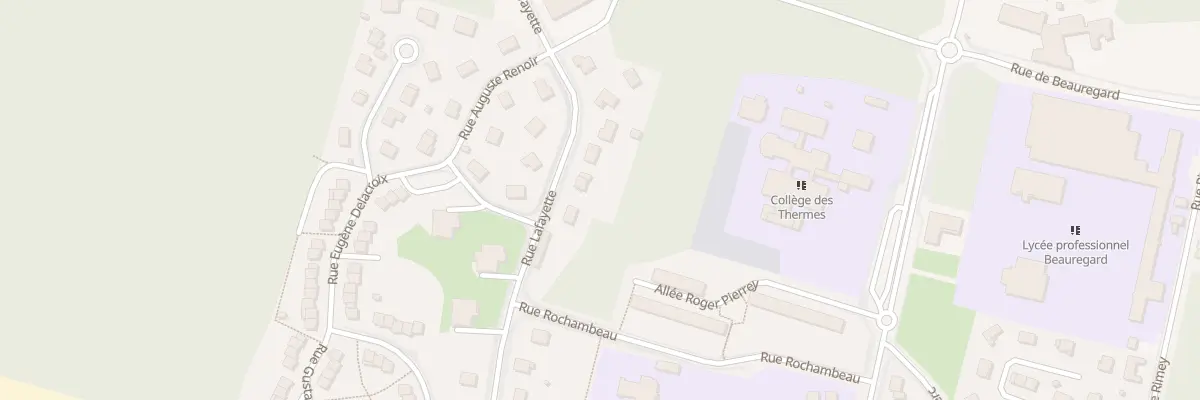 Plan du 20 Rue Lafayette à Luxeuil-les-Bains
