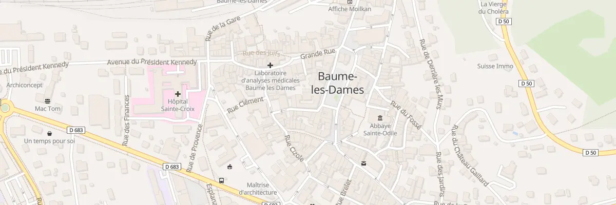 Plan du 4 Pl du Gen de Gaulle à Baume-les-Dames