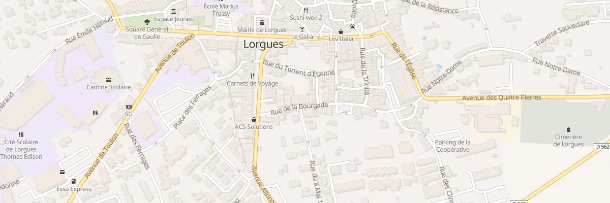 Plan du 11 Rue de la Bourgade à Lorgues