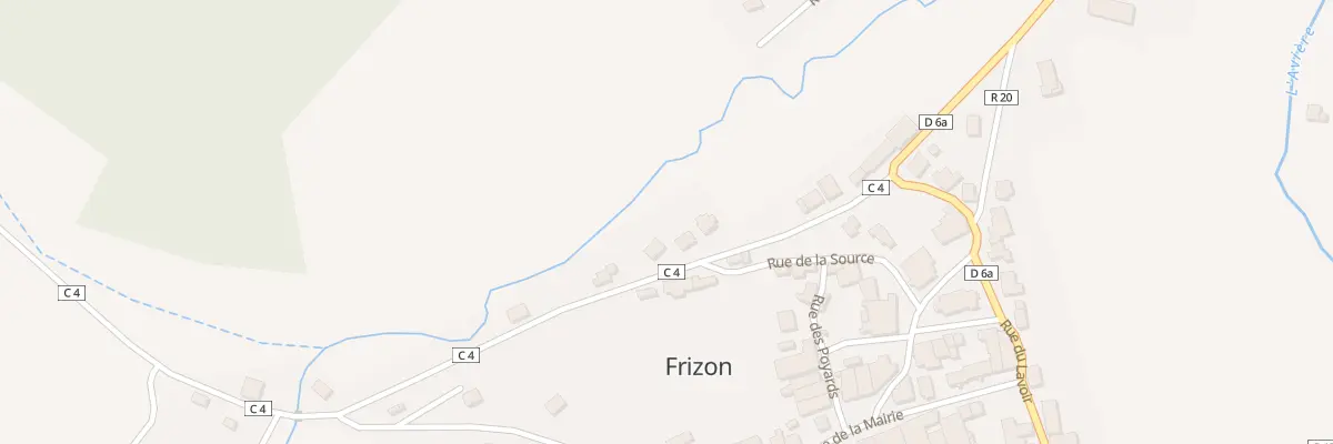 Plan du 126 Rue du Poinsot à Frizon