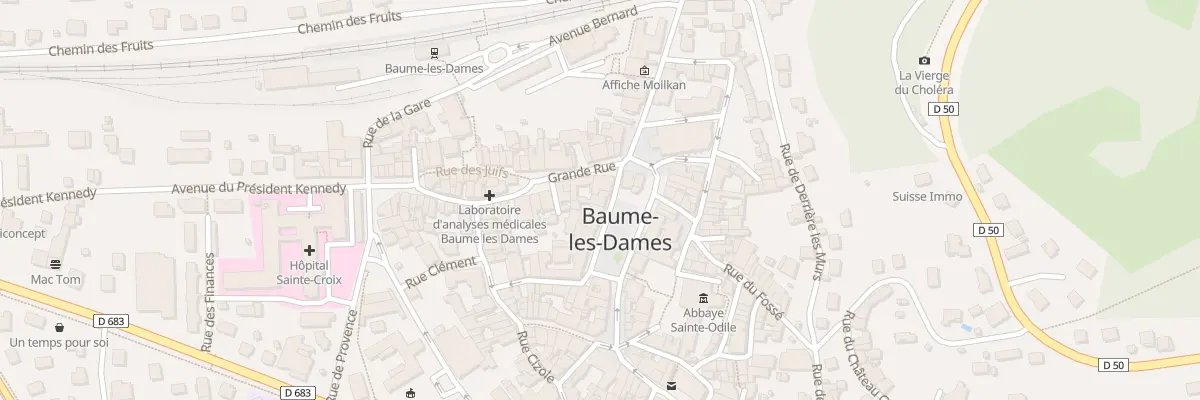 Plan du 4 Rue Boiteux à Baume-les-Dames