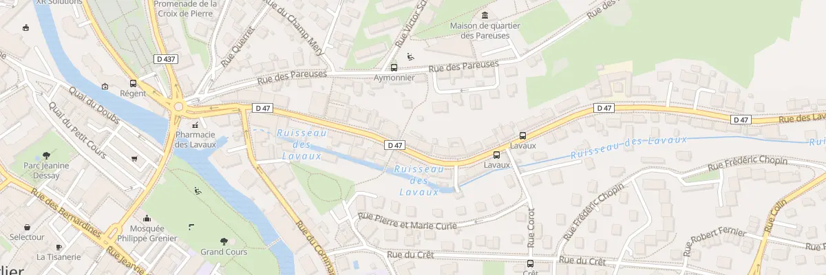 Plan du 25 Rue des Lavaux à Pontarlier