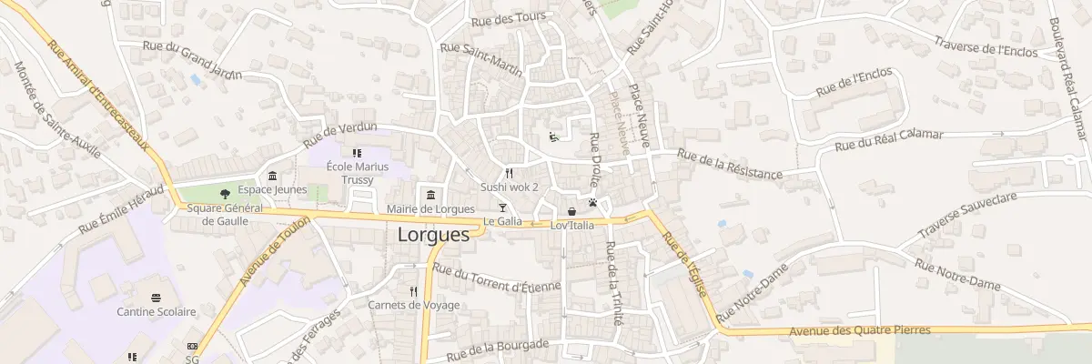 Plan du 6 Rue du Marché à Lorgues