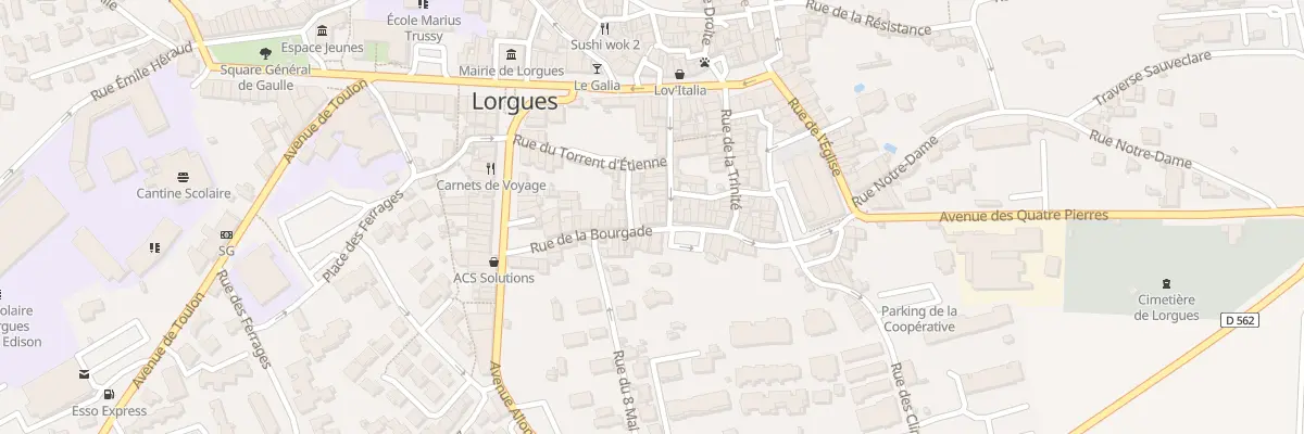 Plan du 25 Rue de la Bourgade à Lorgues