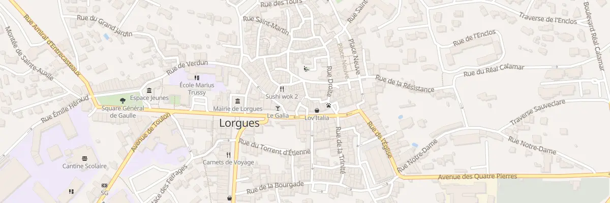 Plan du 8 Rue du Marché à Lorgues