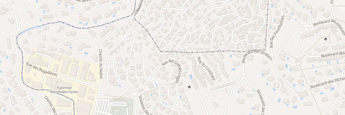 Plan du 39 Rue des Chênes Lièges au Lavandou