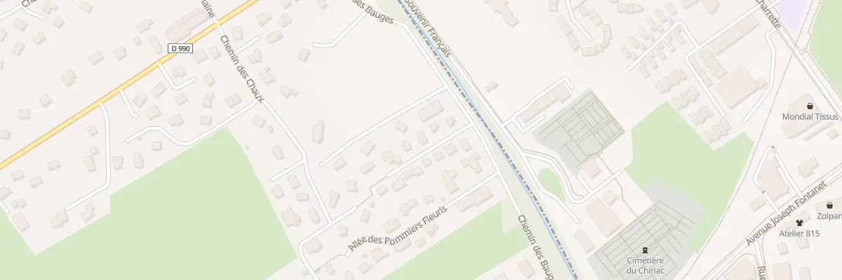 Plan du 58 Imp du Belloz à Gilly-sur-Isère