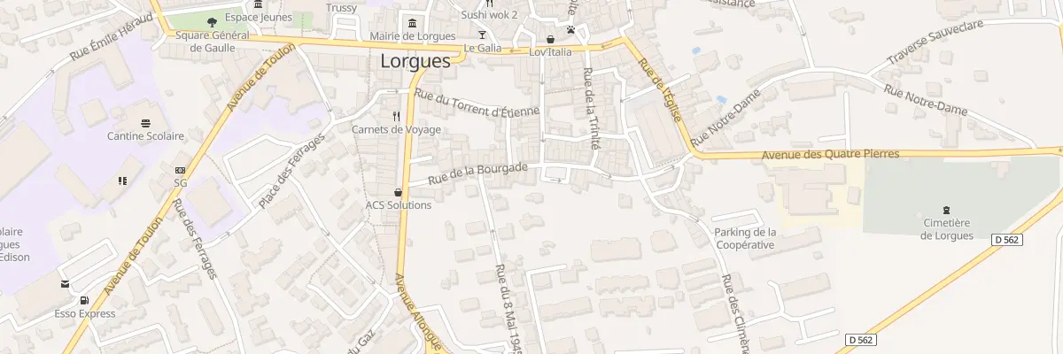 Plan du 12 Rue de la Bourgade à Lorgues