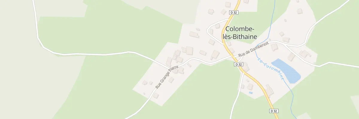 Plan du 8 Rue Grange Pierre à Dambenoît-lès-Colombe