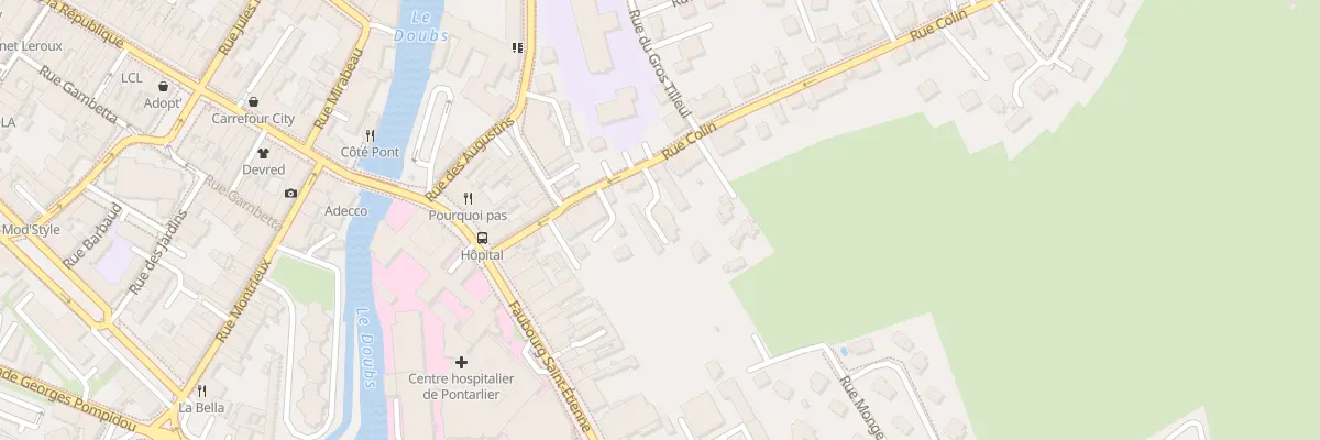 Plan du 16B Rue Colin à Pontarlier