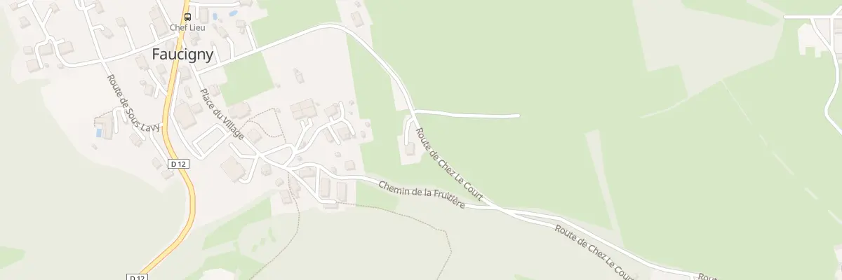 Plan du 332 Rte de Chez le Court à Faucigny