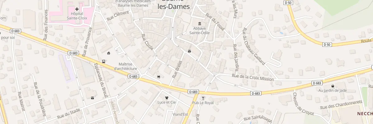 Plan du 1B Rue Brelet à Baume-les-Dames