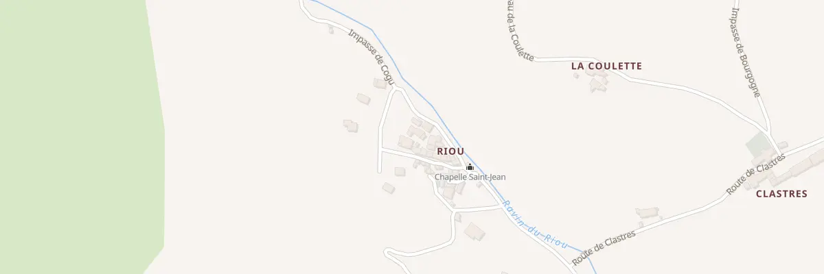 Plan du 74 Che du Hameau du Riou à Clumanc