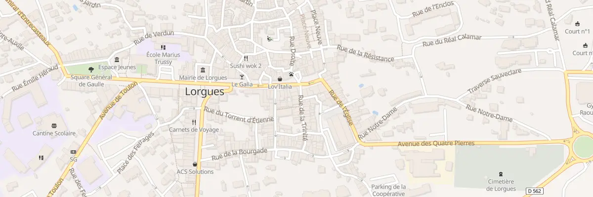 Plan du 8 Rue de la Trinité à Lorgues