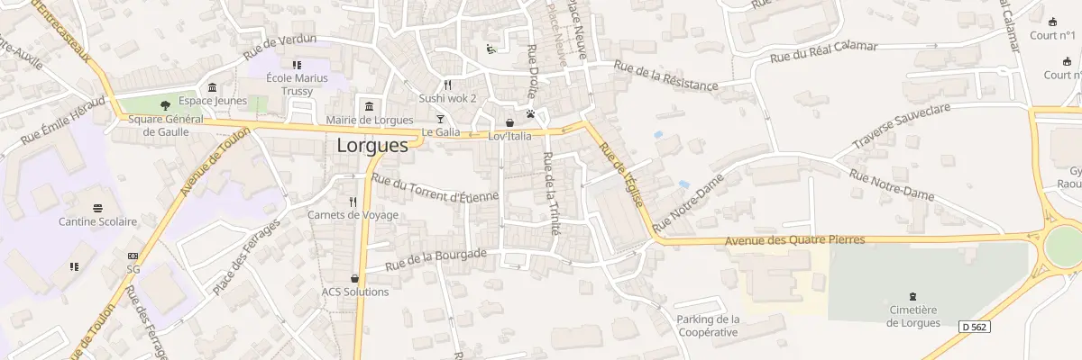 Plan du 12 Rue de la Trinité à Lorgues