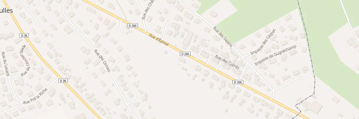 Plan du 668 Rue d’Epinal à Darnieulles
