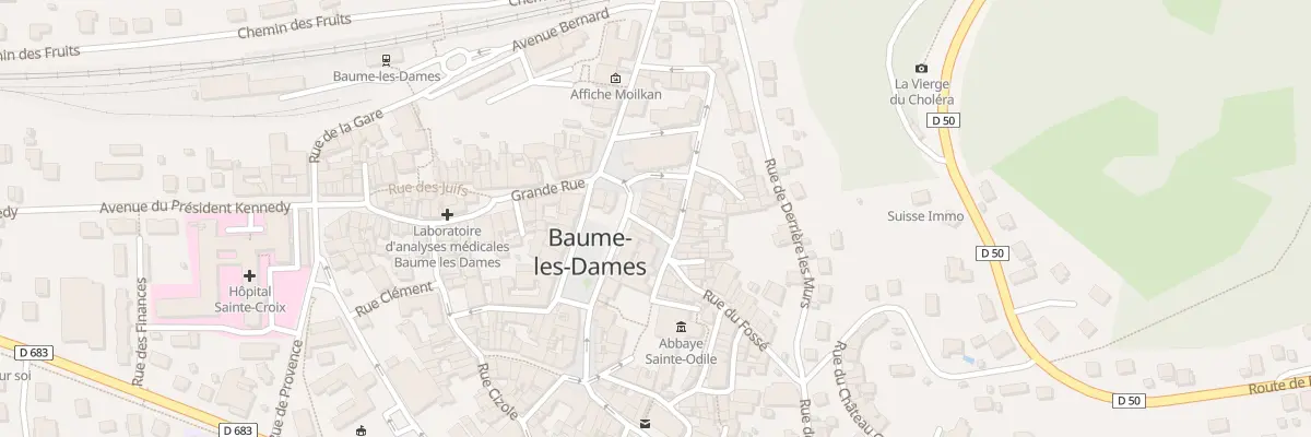 Plan du 14 Rue des Granges à Baume-les-Dames
