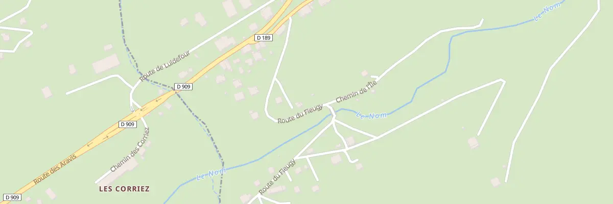 Plan du 107 Rte du Fieugy aux Villards-sur-Thônes