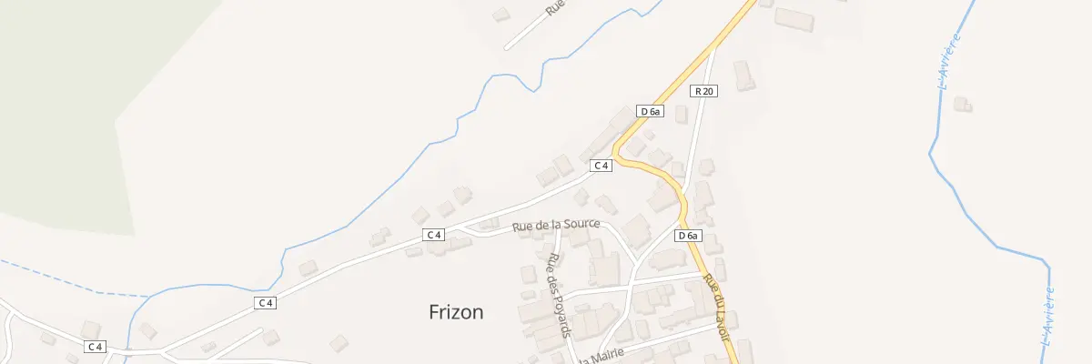 Plan du 68 Rue du Poinsot à Frizon
