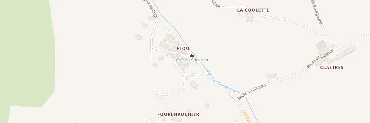 Plan du Hameau du Riou à Clumanc