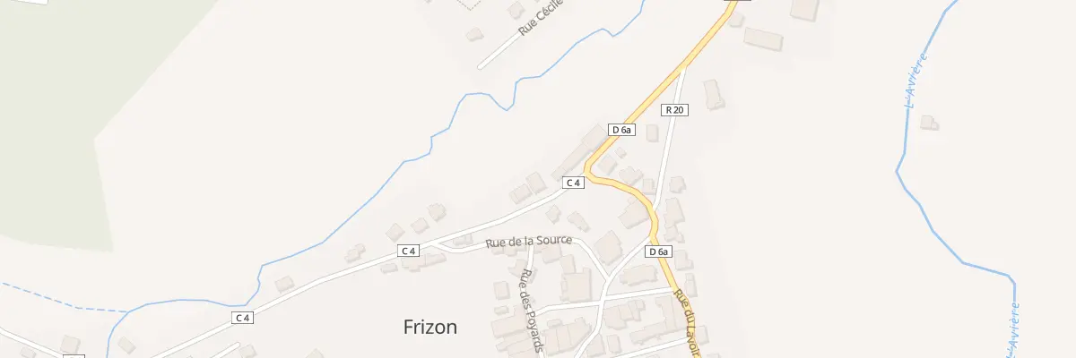 Plan de La Corvee à Frizon