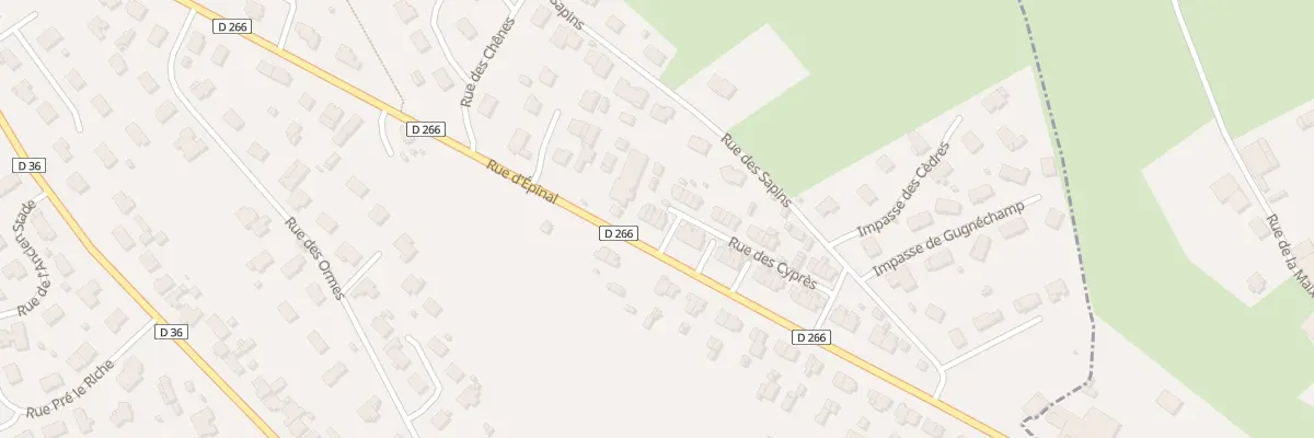 Plan du 687 Rue d’Epinal à Darnieulles