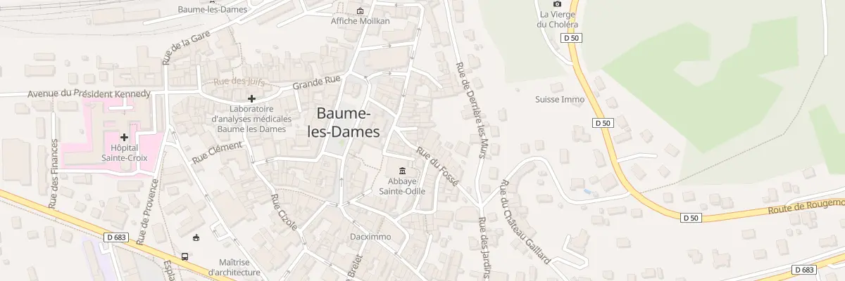 Plan du 3 Rue des Fosses à Baume-les-Dames