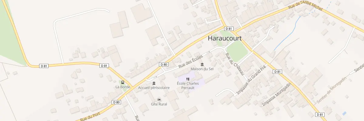 Plan du 10 Rue des Ecoles à Haraucourt