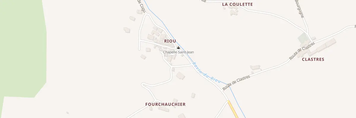 Plan du 1 Che du Hameau du Riou à Clumanc