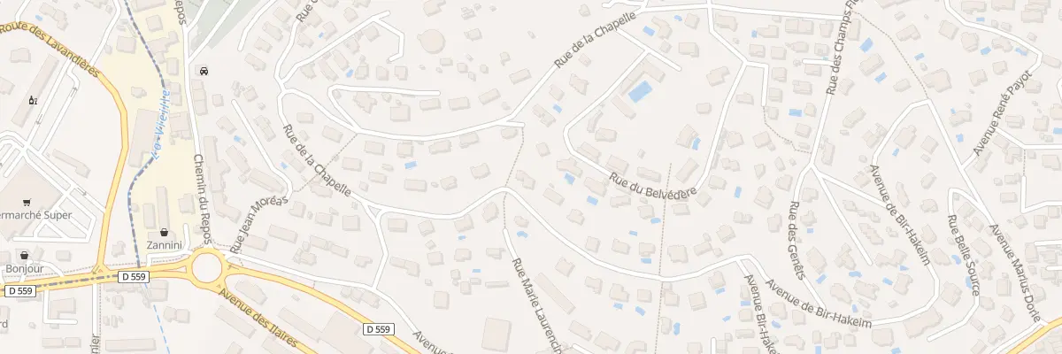 Plan du 13 Rue du Bois Notre-dame au Lavandou