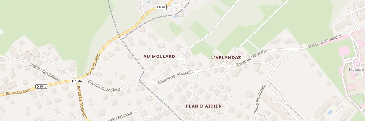 Plan du 6 Che du Mollard à Albertville