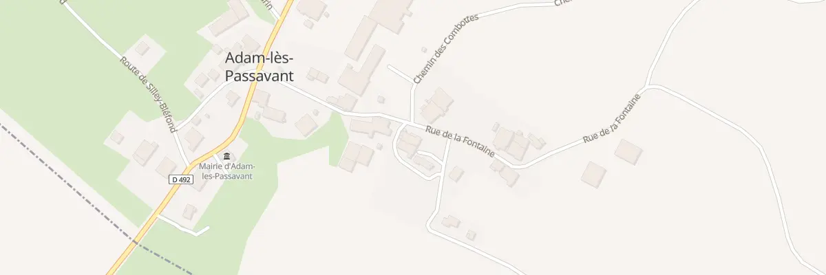 Plan du 6 Rue de la Fontaine à Adam-lès-Passavant
