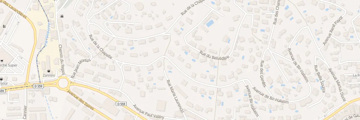 Plan du 15 Rue du Bois Notre-dame au Lavandou