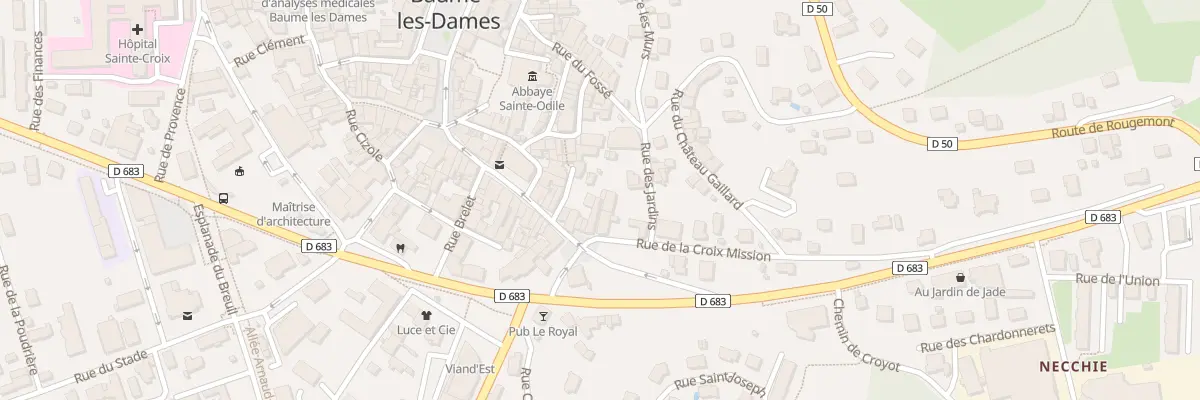 Plan du 5 Rue de la Croix de Mission à Baume-les-Dames
