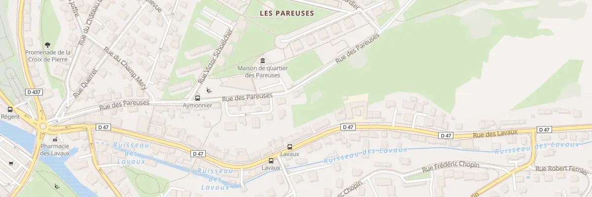 Plan du 40 Rue des Pareuses à Pontarlier