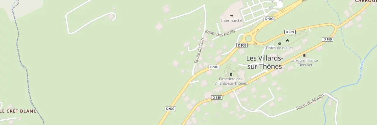 Plan du 5233 Les Villards aux Villards-sur-Thônes