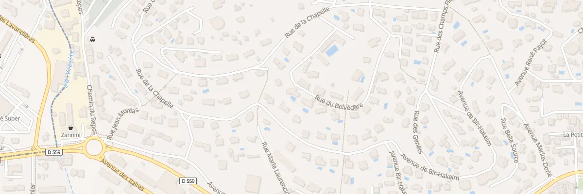 Plan du 164 Rue du Belvedere au Lavandou