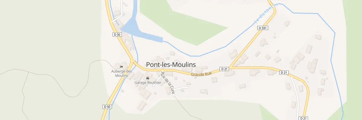 Plan du 9 Grande Rue à Pont-les-Moulins
