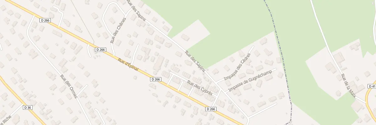 Plan du 846 Rue des Sapins à Darnieulles