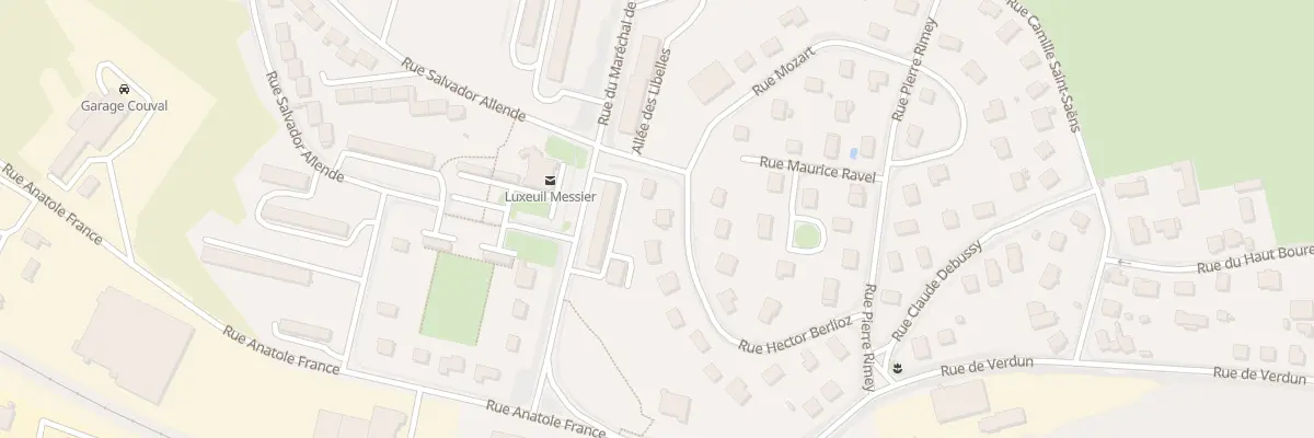 Plan du 20 Rue Hector Berlioz à Luxeuil-les-Bains