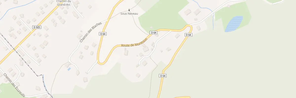 Plan du 836 Rte de Monthion à Grignon