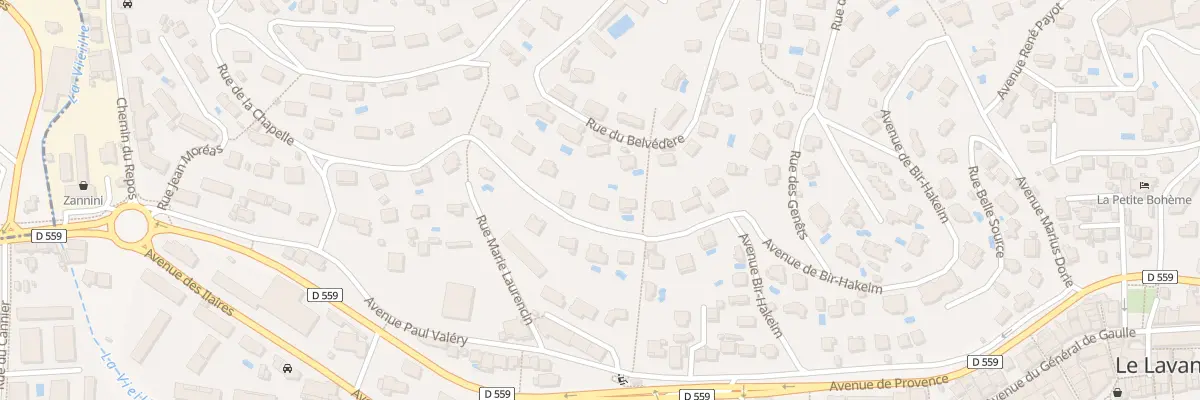 Plan du 21 Rue du Bois Notre-dame au Lavandou