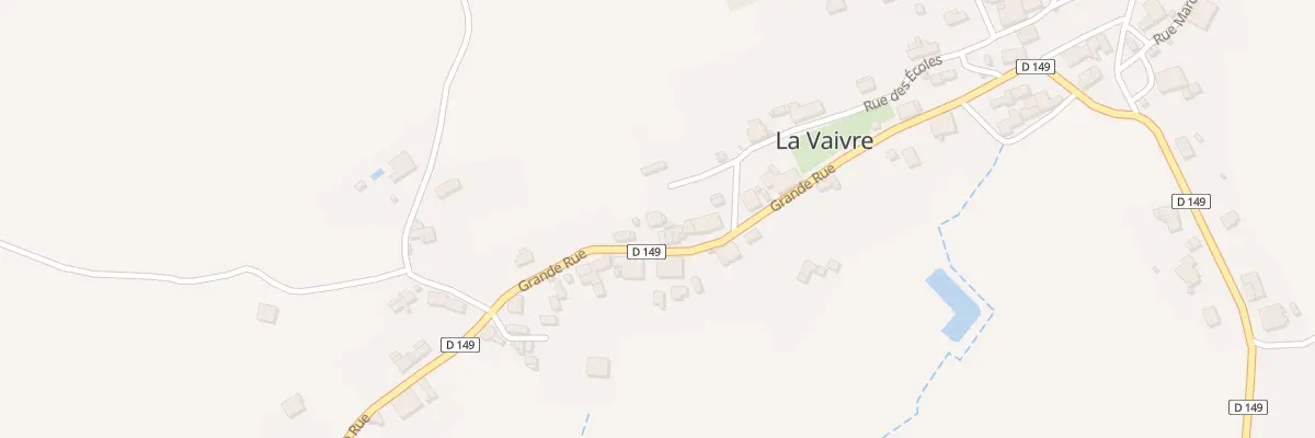 Plan du 13 Grande Rue à La Vaivre