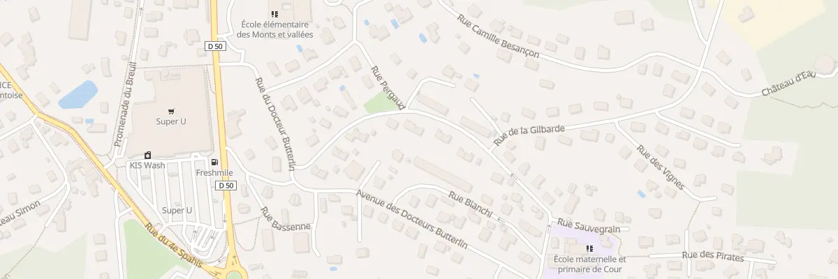 Plan du 13 Rue Lecuyer à Baume-les-Dames