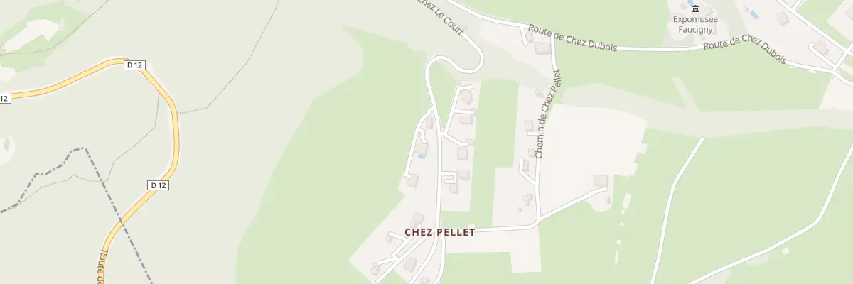 Plan du 822 Rte de Chez le Court à Faucigny