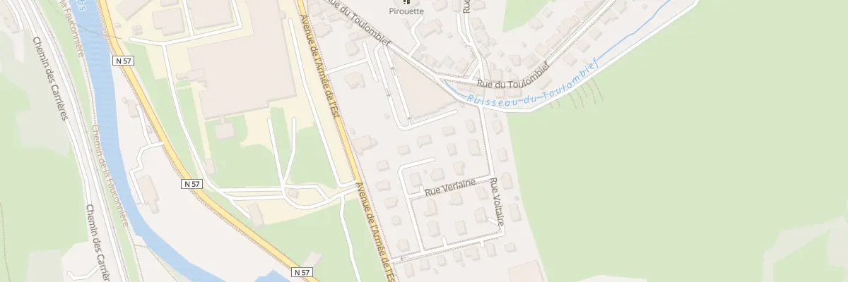 Plan du 7 Rue Arthur Rimbaud à Pontarlier