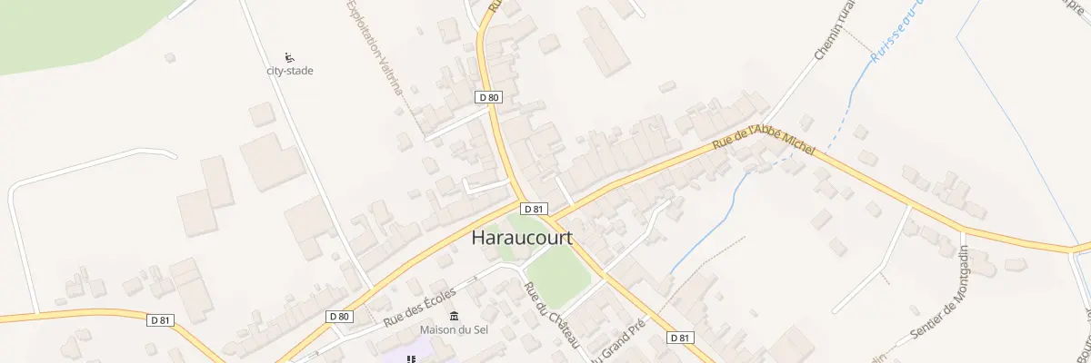 Plan du 2 Rue Hanzelet à Haraucourt