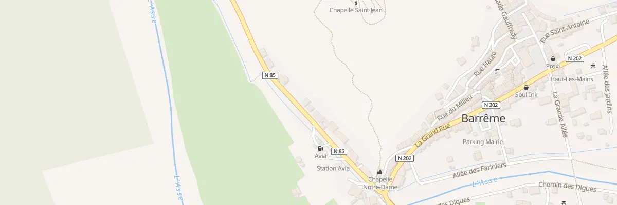 Plan du 5006 Saint Jean à Barrême