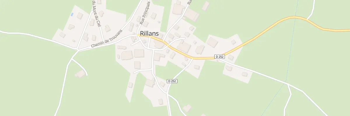 Plan du 1 Rue Principale à Rillans